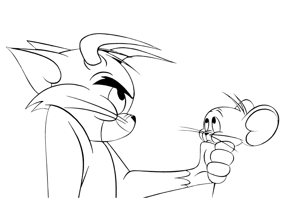 Jerry the mouse makes Tom the cat laugh